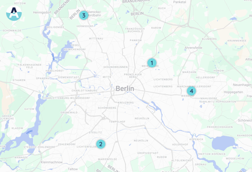 Standortkarte Aquamarin Berlin